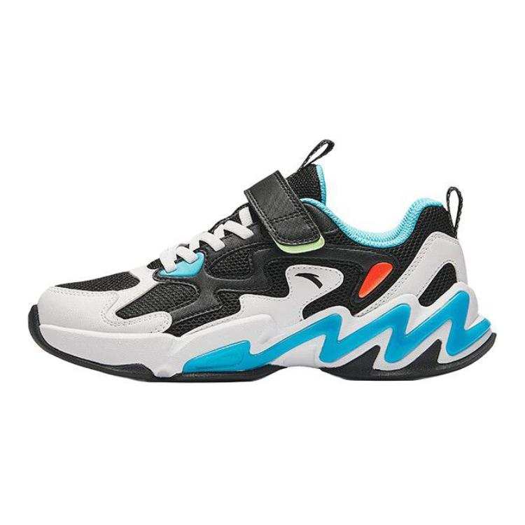 Antakids Fabric Low top Running Shoes Black White Blue Teenagers