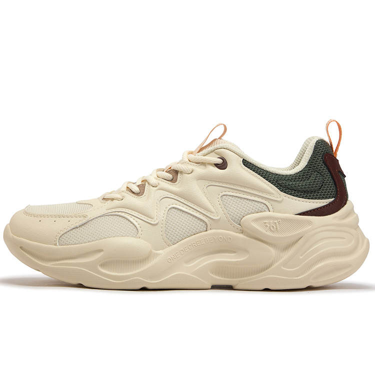 361° Cushioning Abrasion Resistant Low top Casual Running Shoes Men's Beige