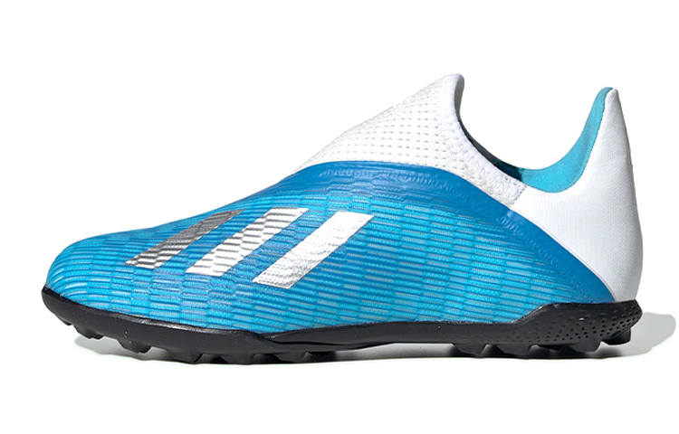 Adidas Adidas X 19.3 Slip Resistant Low top Kids' Soccer Shoes Blue White Teenagers