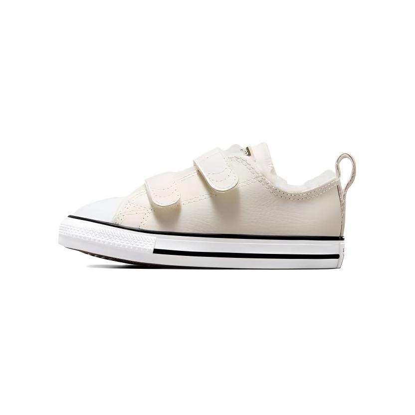 Converse Chuck Taylor All Star Leather Low top Toddler Shoes Beige Infant And Toddler