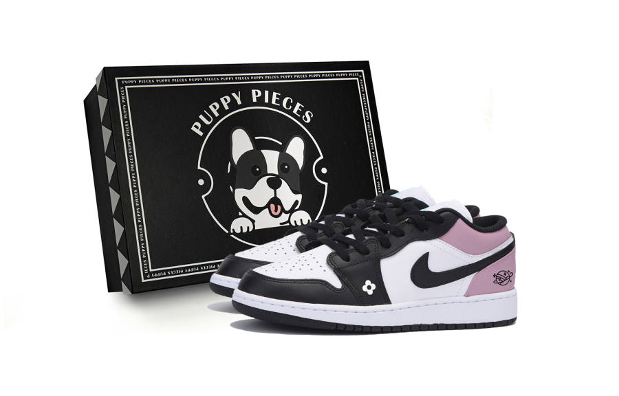 Jordan Jordan Air Jordan 1 Low top Kids' Skateboarding Shoes White Pink Teenagers