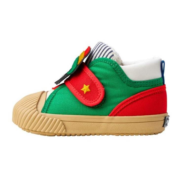 MIKI HOUSE Canvas Comfortable Toddler Shoes Green Infant And Toddler