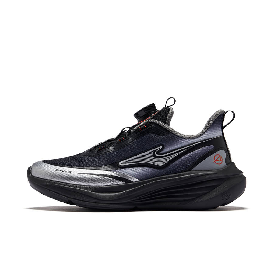 ERKE KIDS Xing Yi Low top Running Shoes Jet Black/Bright Silver Teenagers