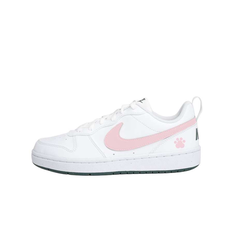 Nike Nike Court Borough Slip Resistant Abrasion Resistant Low top Kids' Skateboarding Shoes Pink Teenagers