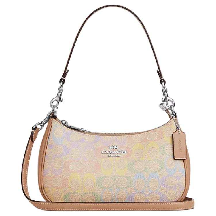 COACH Teri Coated Canvas Crossbody Bag, Shoulder Bag Medium Women's Rainbow
