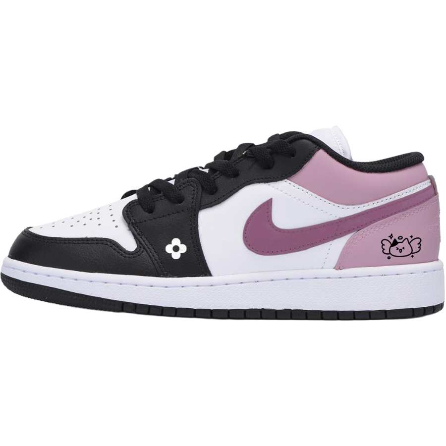 Jordan Jordan Air Jordan 1 Low Leather Low top Children's Basketball Shoes White Teenagers