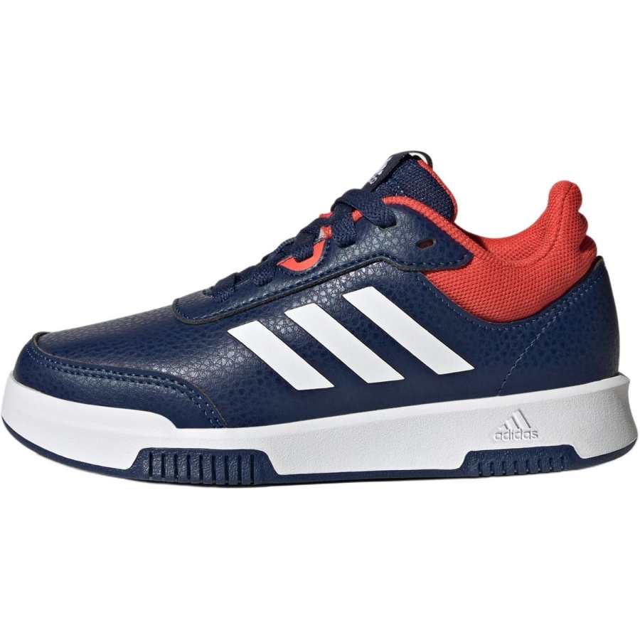 Adidas Adidas Tensaur Slip Resistant Abrasion Resistant Low top Kids Lifestyle Shoes Dark Blue/Cloud White/Bright Red Kids'