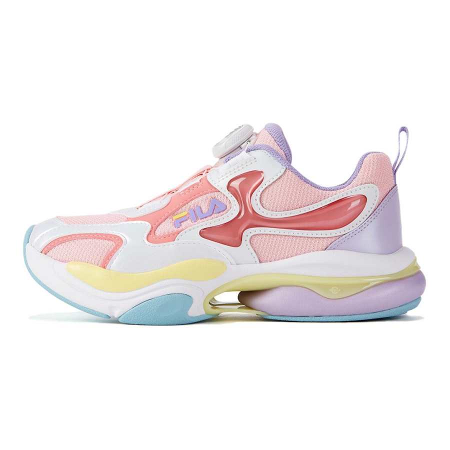FILA KIDS Slip Resistant Abrasion Resistant Low top Kids' Running Shoes Pink Purple Teenagers
