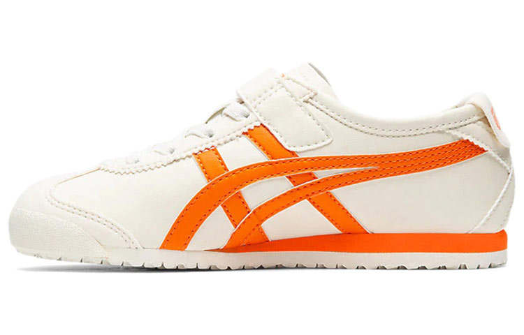 Onitsuka Tiger MEXICO 66 Leather Low top Kids Lifestyle Shoes White Orange Children Aged 3 7 Years Old