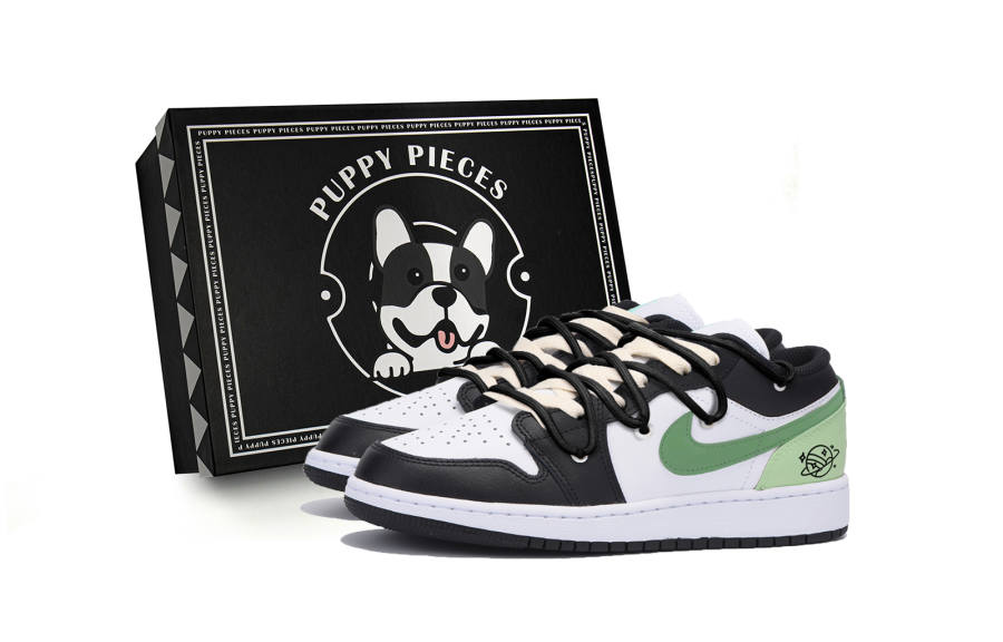 Jordan Jordan Air Jordan 1 Slip Resistant Low top Children's Basketball Shoes Black Teenagers
