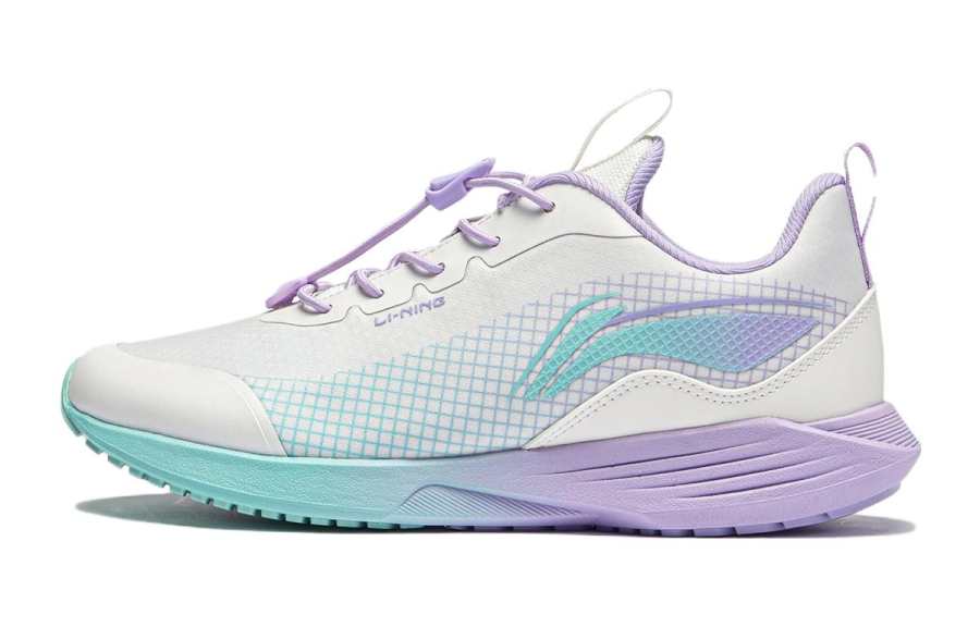 Li-Ning YOUNG Li Ning Low top Running Shoes White Purple Teenagers