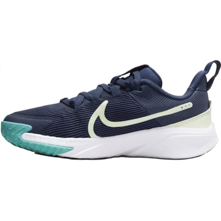Nike Nike Star Runner 4 Slip Resistant Abrasion Resistant Low top Running Shoes Marine Blue Kids'