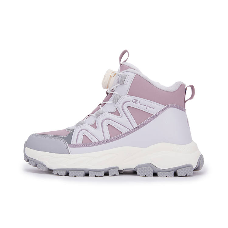 Champion Kids Synthetic Leather Slip Resistant Slip Resistant Kids' Boots Purple Kids'