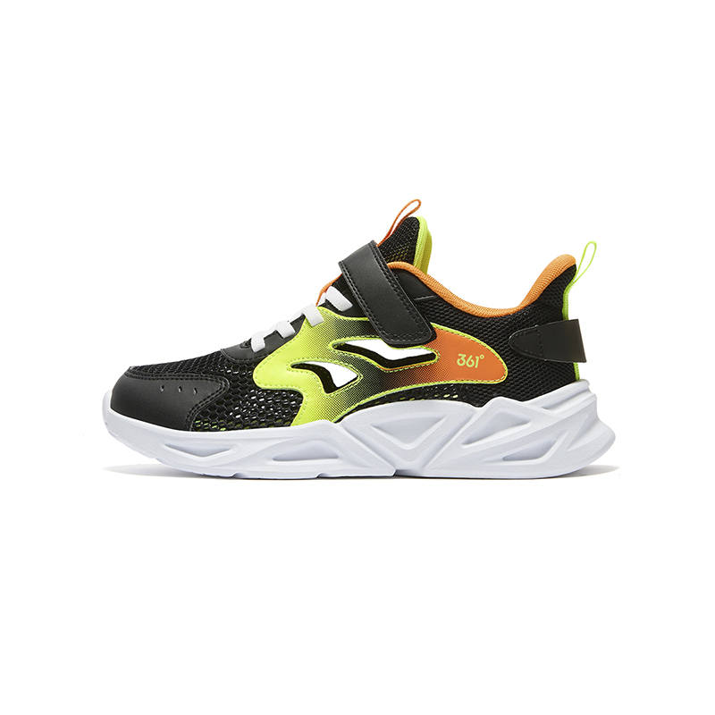 361°KIDS Driving Wind 1.0 Running Shoes Black Orange Green Unisex