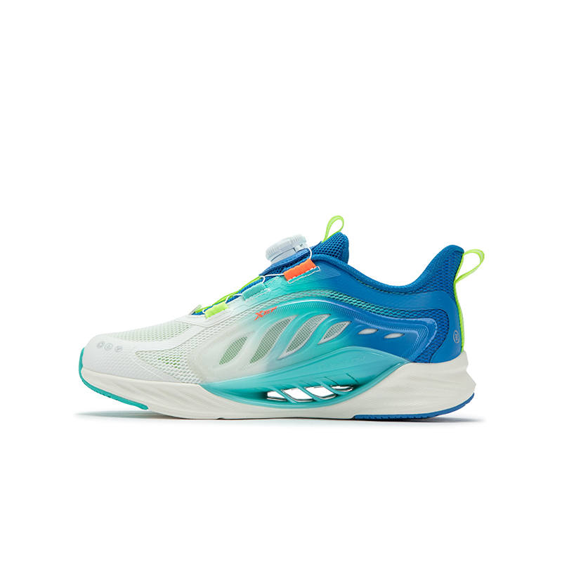 XTEP X FLOW 8.0 Low top Running Shoes Aurora Green Prussian Blue Teenagers