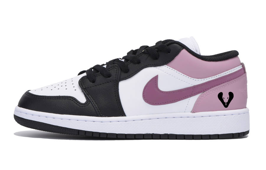 Jordan Jordan Air Jordan 1 Low Leather Low top Children's Basketball Shoes Black Teenagers