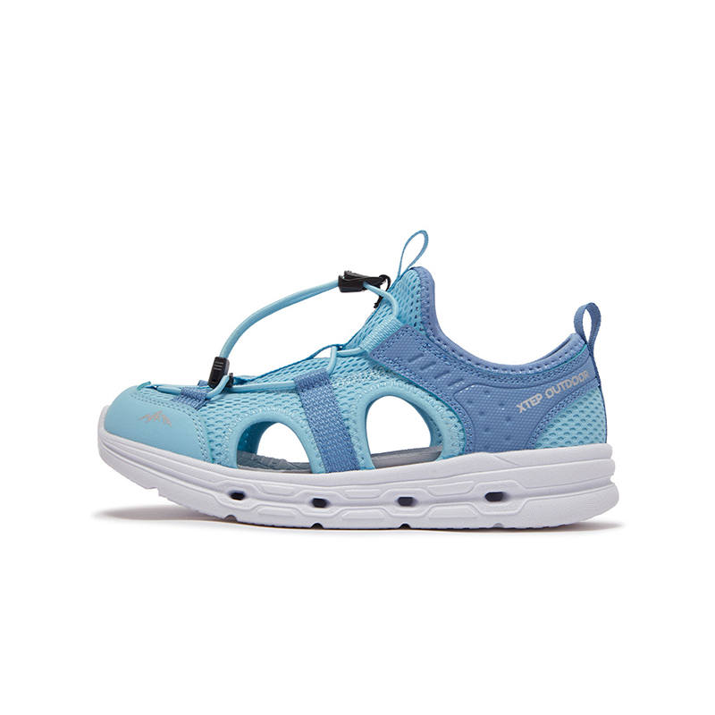 XTEP Slip Resistant And Breathable Low top Children's Sandals Butterfly Wing Blue Gray Blue Kids'