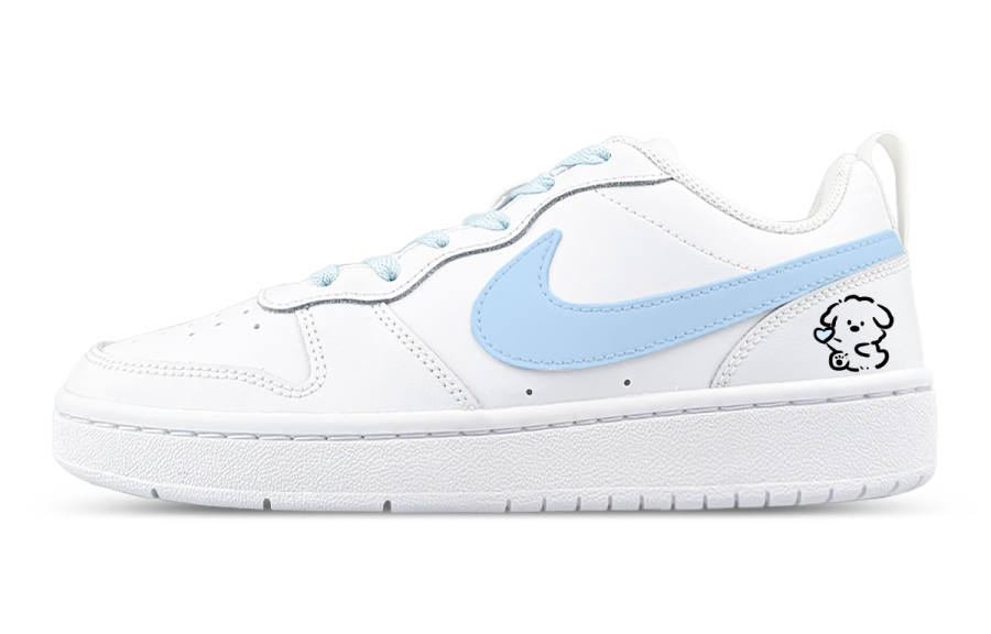 Nike Nike Court Borough Low top Kids' Skateboarding Shoes White Pink Teenagers