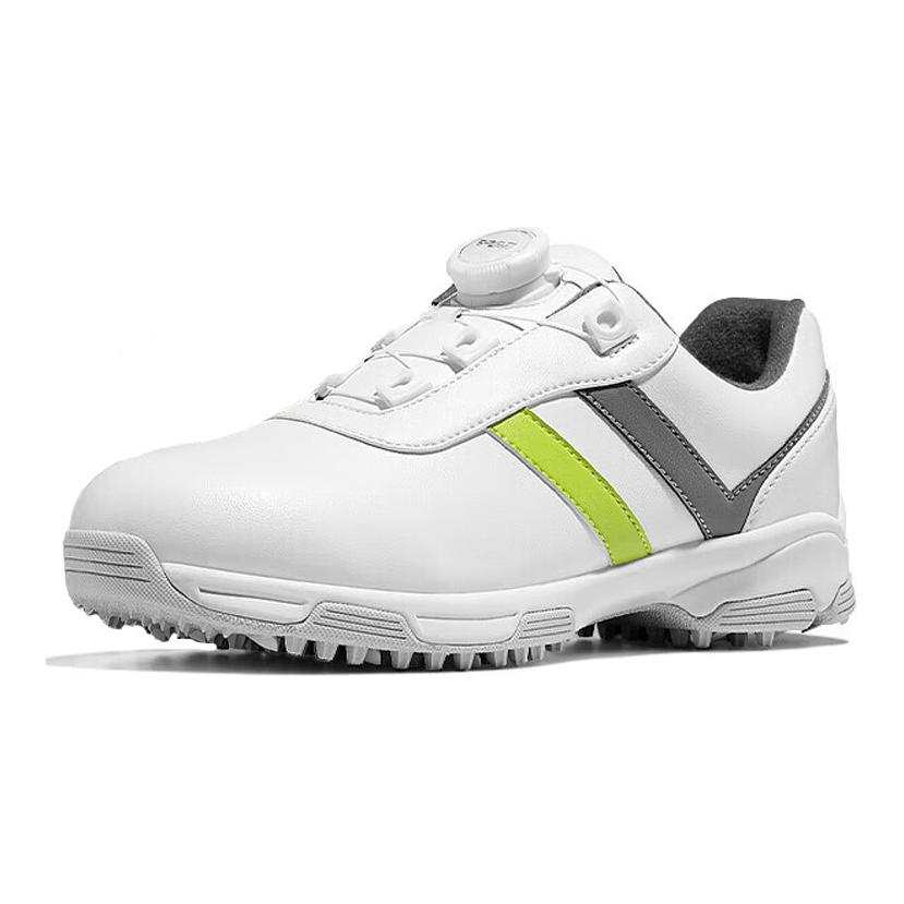 PGM PGM Microfiber Leather Kids' Training Shoes White Gray Green Kids'