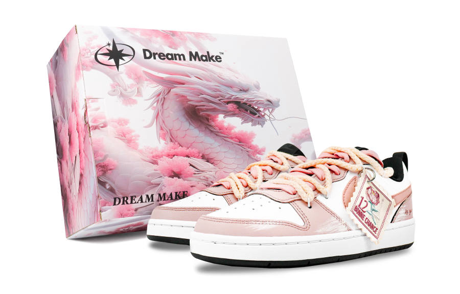 Nike Nike Court Borough Slip Resistant Abrasion Resistant Low top Kids' Skateboarding Shoes Pink Teenagers