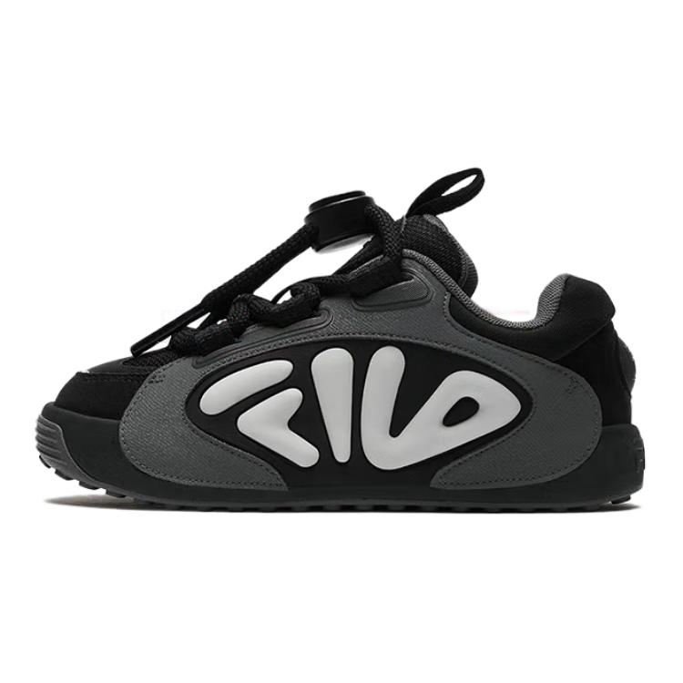 FILA KIDS Abrasion Resistant Support Kids Lifestyle Shoes Black Gray Unisex