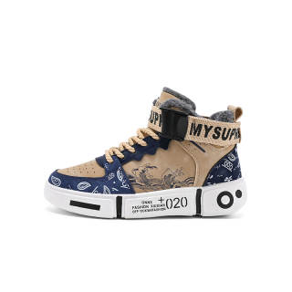 SNORKS Thickened And Fleece Lined Comfortable Slip Resistant, Abrasion Resistant, Thermal High top Kids Lifestyle Shoes