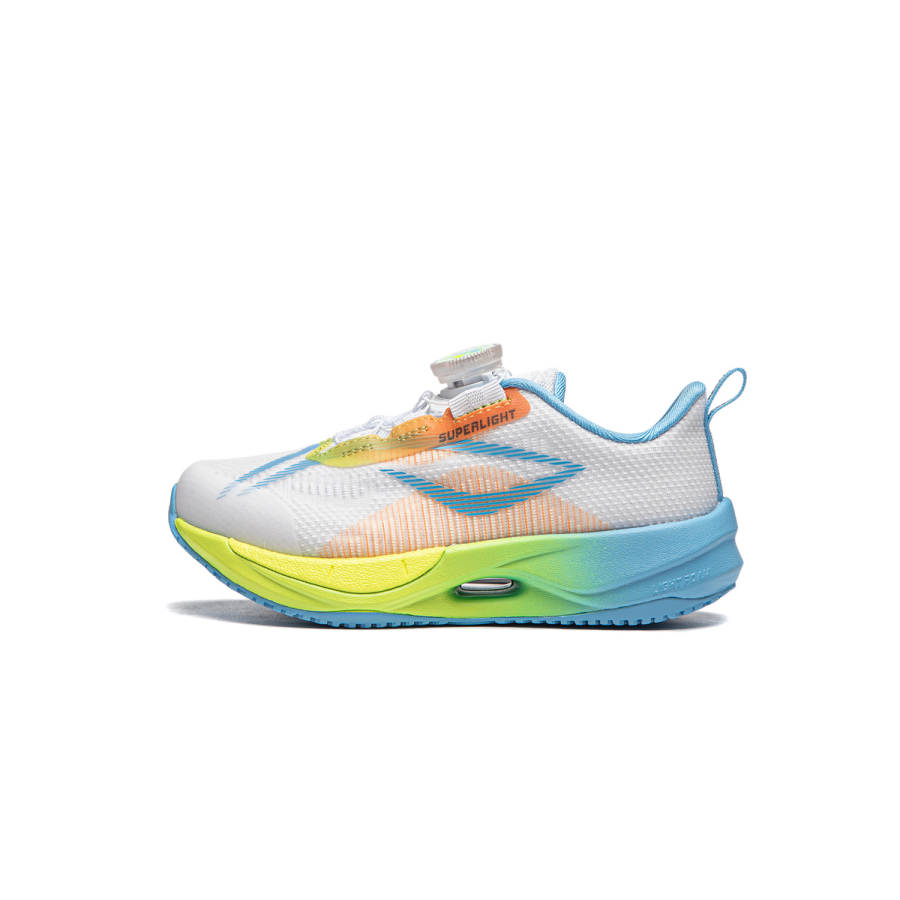 Li-Ning YOUNG Li Ning YOUNG Super Light 21 Kids Fabric Rebound Low top Kids Lifestyle Shoes Standard White/Fluorescent Positive Kids'