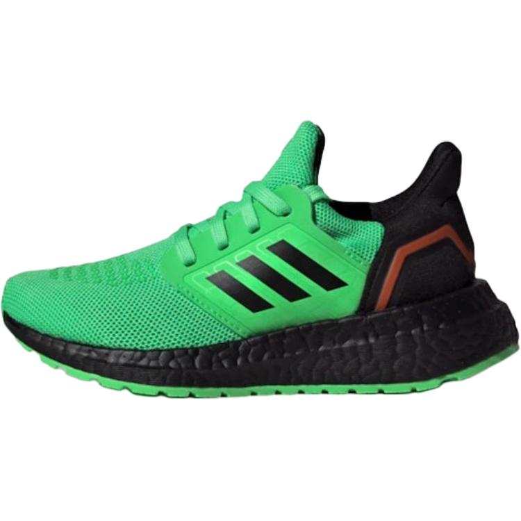 Adidas Adidas Ultraboost 20 Abrasion Resistant Low top Kids' Running Shoes Green Black Kids'