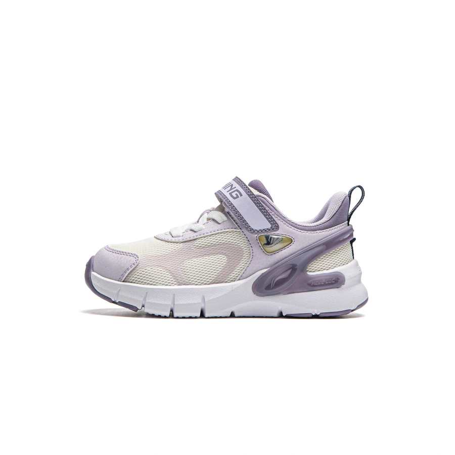 Li-Ning YOUNG Li Ning YOUNG Sports Life Collection Low top Kids Lifestyle Shoes Ecru/Light Purple Kids'