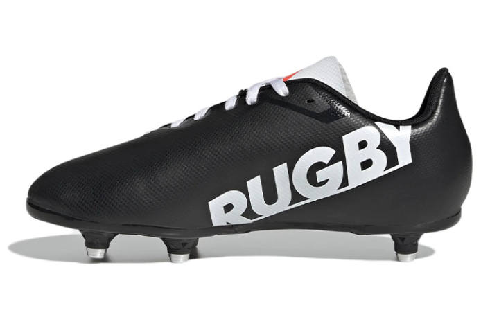 Adidas Adidas Rugby SG Boots Comfortable Slip Resistant Abrasion Resistant Support Rugby Training Shoes Black Kids'