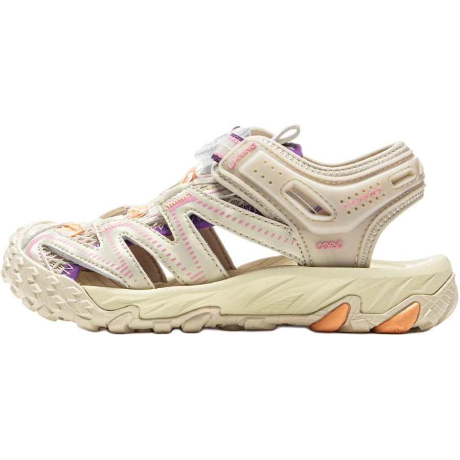 Li-Ning YOUNG Li Ning YOUNG Outdoor Comfortable Children's Sandals Oat Gray Children Aged 3 7 Years Old
