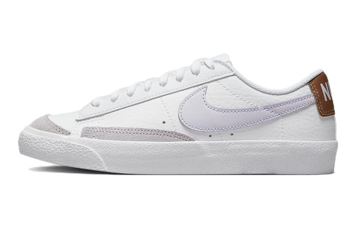 Nike Nike Blazer 77 Synthetic Leather Low top Skateboard Shoes White Gray Unisex