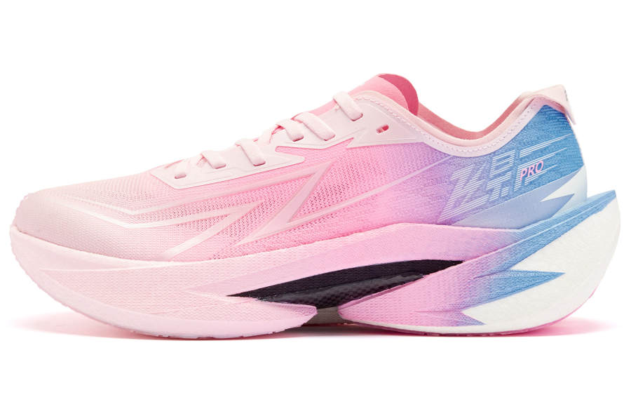 QIAODAN Slip Resistant Lightweight Cushioning Low top Kids' Running Shoes Pink Teenagers