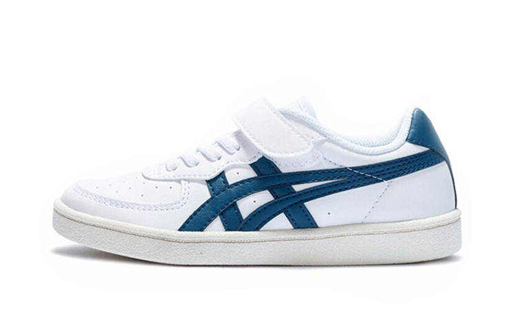Onitsuka Tiger GSM Low top Kids' Skateboarding Shoes White Blue Children Aged 3 7 Years Old