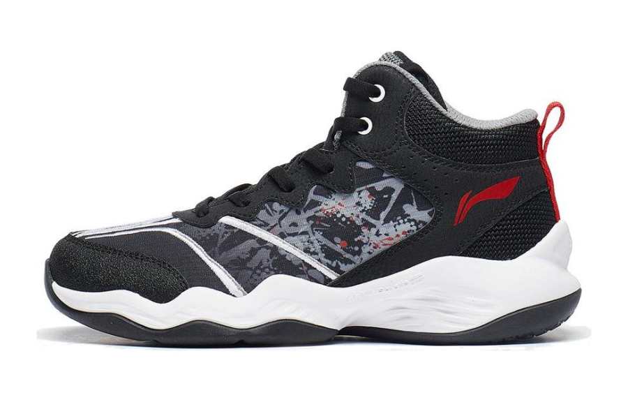 Li-Ning YOUNG Li Ning YOUNG Boundary Breaker Low top Basketball Shoes Black/Stone Gray Teenagers