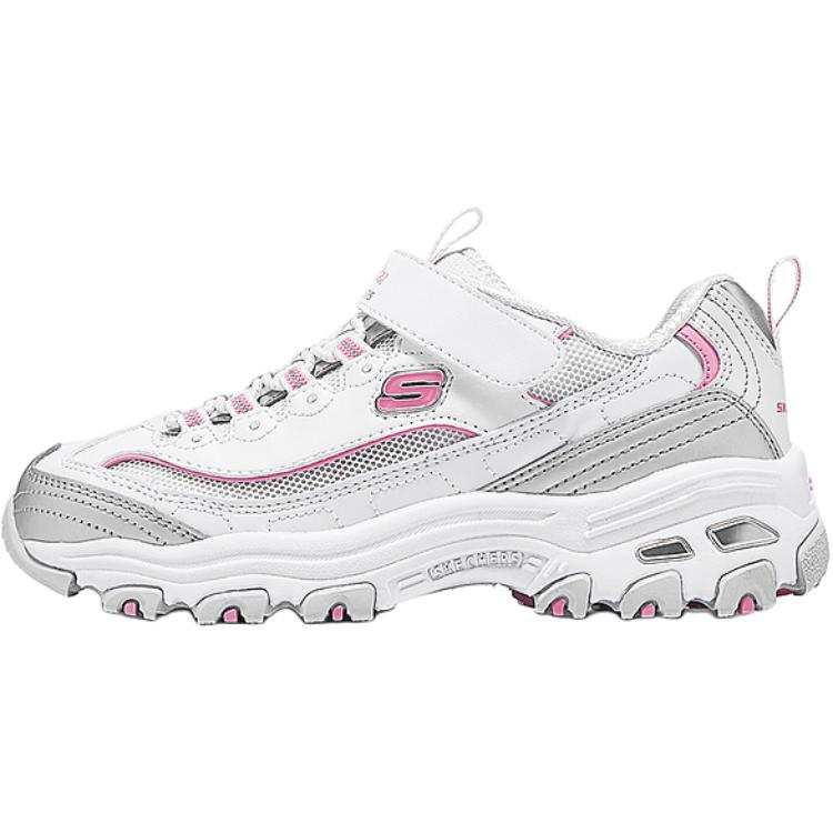 Skechers Kids SKECHERS GIRLS Low top Kids Lifestyle Shoes White/Silver/Pink Kids'