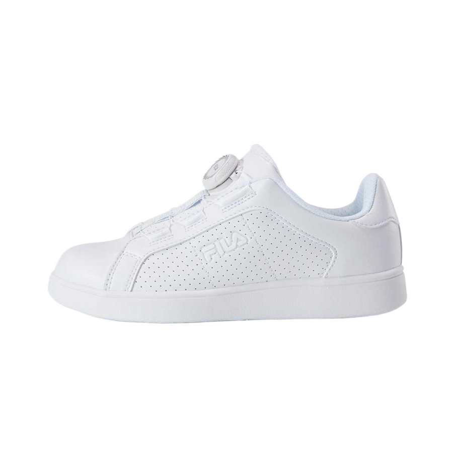 FILA KIDS PU Polyurethane Breathable Low top Kids Lifestyle Shoes FILA White Teenagers