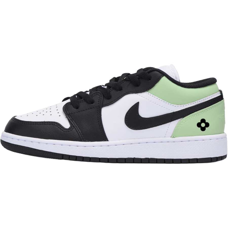 Jordan Jordan Air Jordan 1 Low Leather Low top Children's Basketball Shoes White Teenagers