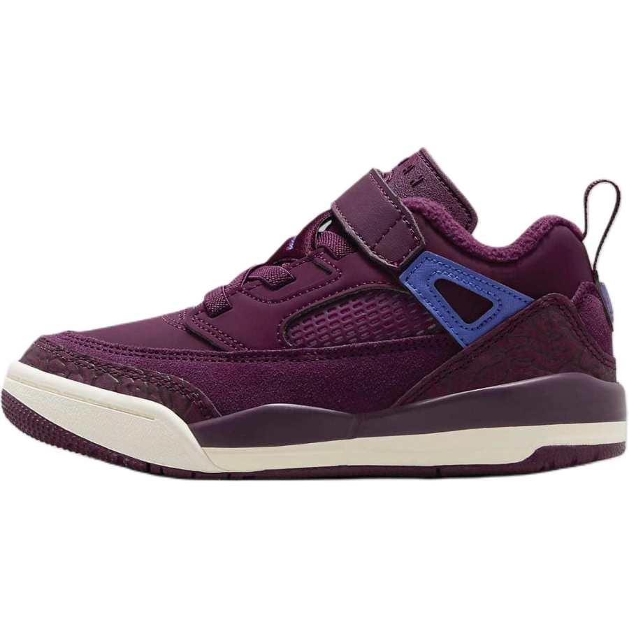 Jordan Jordan Spizike Genuine Leather Slip Resistant Cushioning Low top Children's Basketball Shoes Red