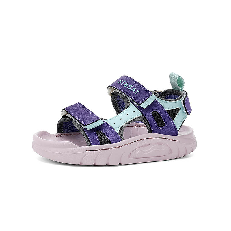 ST&SAT Microfiber Leather Slip Resistant Cushioning Breathable Children's Sandals Kids'