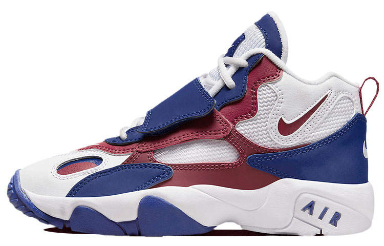 Nike Nike Air Max Speed Turf Cushioning Abrasion Resistant Mid top Training Shoes White Blue Red Unisex