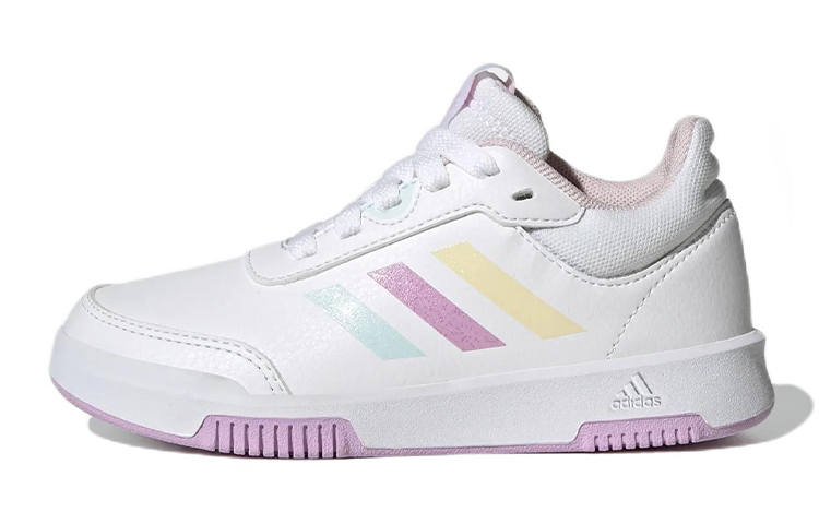 Adidas Adidas TENSAUR Sport K Abrasion Resistant Low top Kids' Skateboarding Shoes White Yellow Blue Kids'