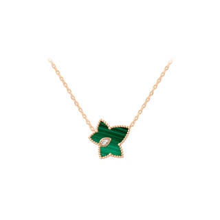 Lola Rose Synthetic Cubic Zirconia, Malachite Agate, White Mother Of Pearl, Copper Alloy Necklaces Women's White