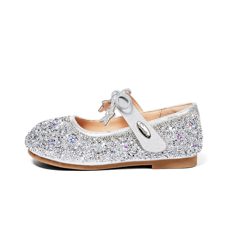 Snoffy Kids' Leather Shoes Gold/Silver Kids'