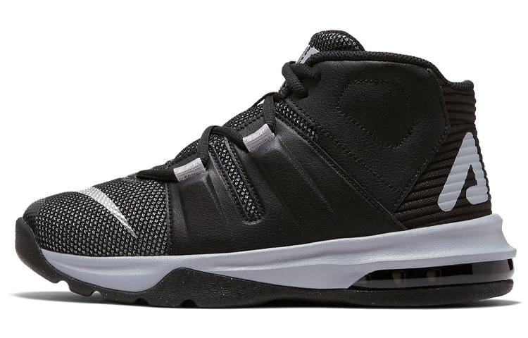 Nike Nike Air Max Charge Cushioning Abrasion Resistant Mid top Vintage Basketball Shoes Gray Black Unisex