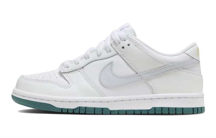 Nike Nike Dunk Low White Grey Teal GS