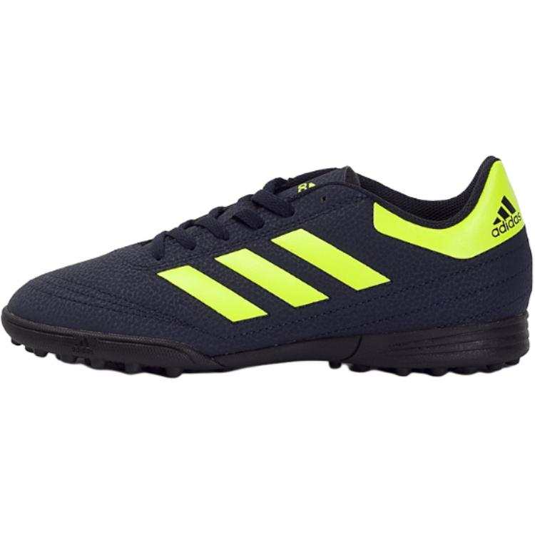 Adidas Adidas Goletto 6 Synthetic Leather Slip Resistant Abrasion Resistant Low top Kids' Soccer Shoes Blue Green Kids'