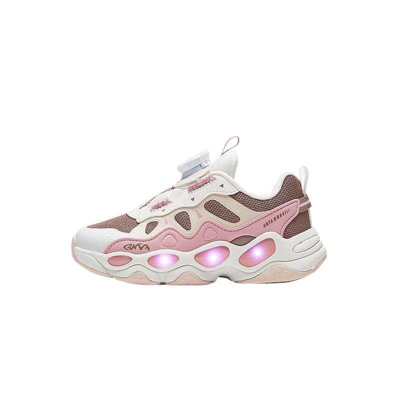 Antakids Slip Resistant Abrasion Resistant Low top Casual Shoes Brown White Pink Kids'