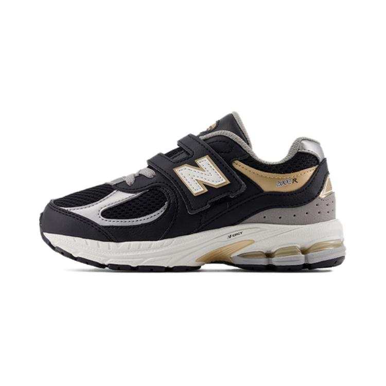 New Balance New Balance NB 2002R Abrasion Resistant Low top Kids Lifestyle Shoes Black Silver Children Aged 3 7 Years Old