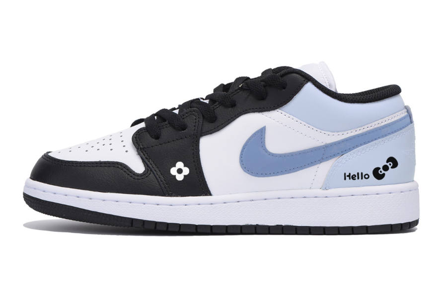 Jordan Jordan Air Jordan 1 Low Leather Low top Children's Basketball Shoes White Teenagers